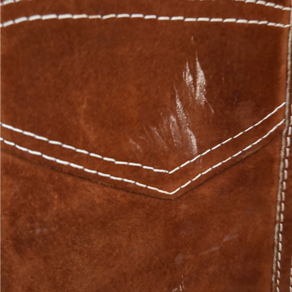 Vintage suede vest with lining - Picture 7 of 9